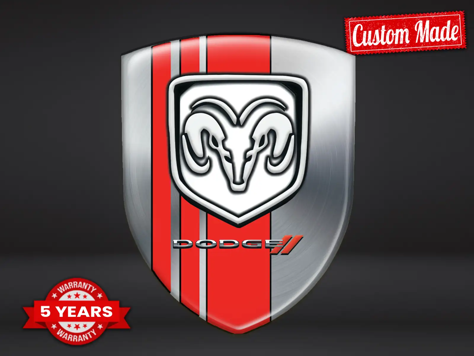 Dodge Heckscheibensticker Racing Drift Exklusiv Auto